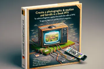 A realistic book cover showing a TV with IPTV guide, remote, and German cues, inviting beginners.