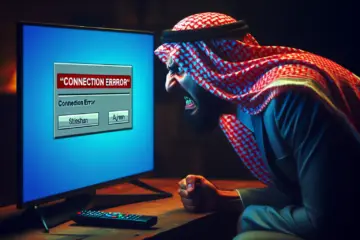 Frustrated viewer staring at a "Connection Error" message glowing on their television screen.