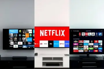 A split-screen comparing three TV content delivery methods: DVB, OTT, and IPTV.