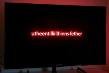 A German "Authentifizierungsfehler" error message glows on a TV, illuminating a frustrated user's reflection.